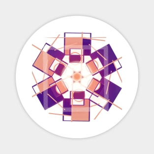 Geometric purple abstract modern Magnet